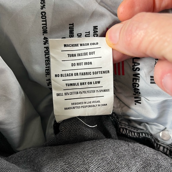 Barbell Men's Black Straight Jeans size 34 - Picture 10 of 15